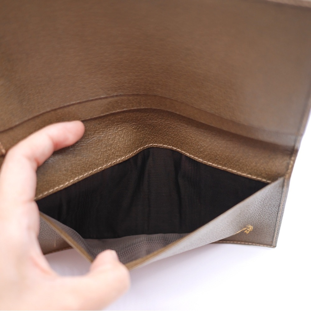 🍓GUCCI PVC Wallet Brown - Picture 5 of 10